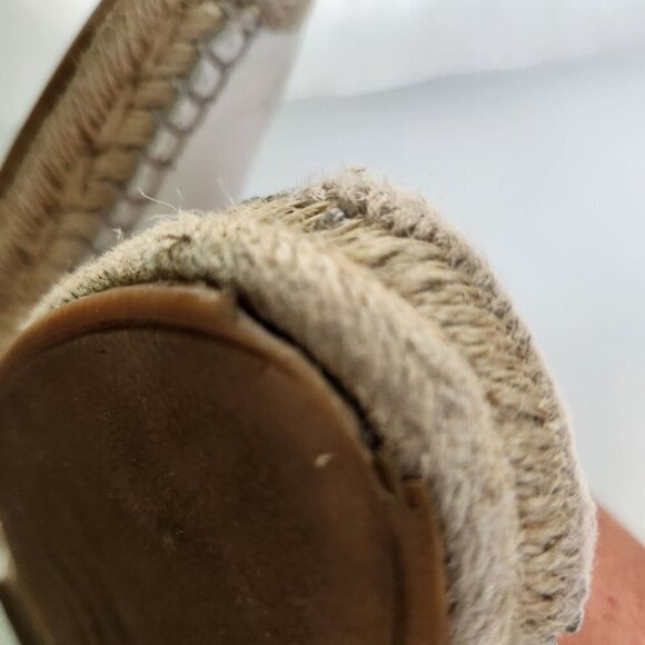 Sam Edelman Khloe White Leather Espardrilles Size 6.5M - Picture 9 of 9